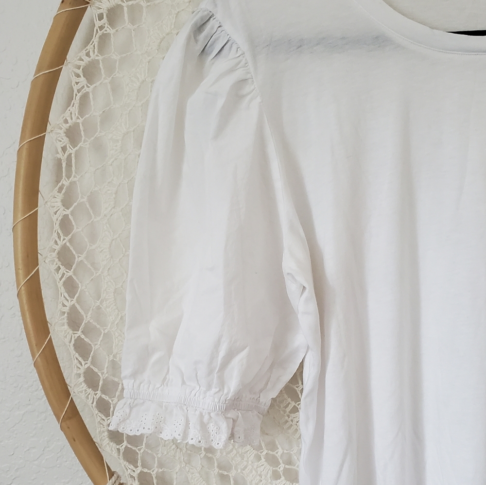 Rails Laurel Puff Sleeve Top In White - Picture 10 of 10
